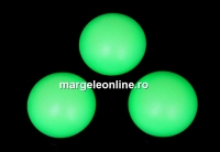 Swarovski, cabochon perla cristal, neon green, 8mm - x2