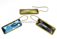 Baza cercei bronz pt Swarovski 4547 de 24x8mm - x1per