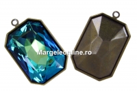 Baza pandantiv bronz pt Swarovski 4627 de 27x18.5mm - x1