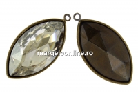 Baza pandantiv bronz pt Swarovski 4227 de 32x17mm - x1