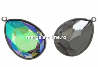 Baza pandantiv negru gun pt Swarovski 4327 de 30x20mm - x1