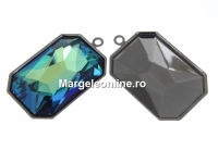 Baza pandantiv negru gun pt Swarovski 4627 de 27x18.5mm - x1