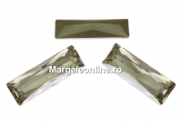 Swarovski, rivoli fancy, silver shade, 24x8mm - x1