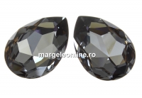 Swarovski, rivoli cabochon, silver night, 30x20mm - x1