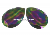 Swarovski, rivoli cabochon, rainbow dark, 30x20mm - x1