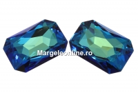 Swarovski, rivoli cabochon, bermuda blue, 37X25.5mm - x1