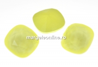 Swarovski, fancy square, powder yellow, 12mm - x1