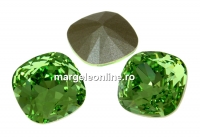 Swarovski, fancy square, peridot, 12mm - x1