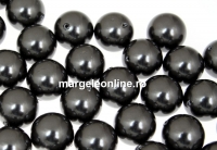 Swarovski one hole pearls, black, 6mm - x4