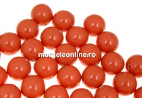 Swarovski one hole pearls, coral, 6mm - x4