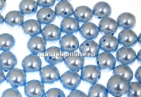 Swarovski one hole pearls, light blue, 6mm - x4