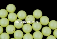 Swarovski one hole pearls, pastel yellow, 6mm - x4