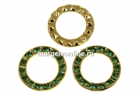 Swarovski, disc placat cu aur, erinite, 15.5mm - x1