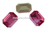 Swarovski, fancy rectangle, rose diamond touch, 14x10mm - x1