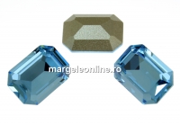 Swarovski, fancy rectangle, aquamarine, 14x10mm - x1