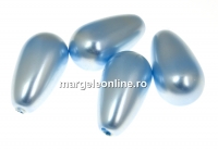 Perle Swarovski picatura, light blue, 11.5x6mm - x2