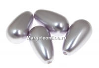 Swarovski drop pearls, lavender, 15x8mm - x2