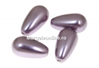 Perle Swarovski picatura, mauve, 11.5x6mm - x2