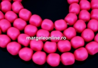 Margele Swarovski perle candy, neon pink, 10mm - x2