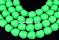 Margele Swarovski perle candy, neon green, 10mm - x2