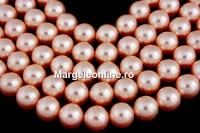 Swarovski crystal pearls, rose peach, 4mm - x100