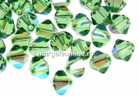 Swarovski, margele bicone, erinite shimmer, 4mm - x20