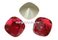 Swarovski, fancy square, scarlet, 12mm - x1