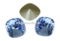 Swarovski, fancy square, light sapphire, 10mm - x1