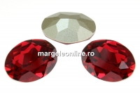 Swarovski, rivoli cabochon oval, scarlet, 14x10mm - x1