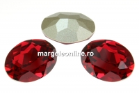 Swarovski, rivoli cabochon oval, scarlet, 18x13mm - x1