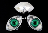 Swarovski Rivoli cabochon Eye, emerald, 18mm - x1