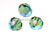 Swarovski, margele, rotund fatetat, erinite shimmer, 8mm - x2