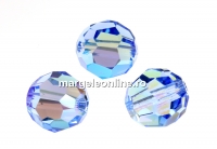 Swarovski, margele, fatetat, light sapphire shimmer, 8mm - x2