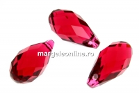 Swarovski, pandantiv brioleta, scarlet, 13mm - x1