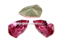 Swarovski, fancy rivoli Slim Trilliant, rose, 7.8mm - x2