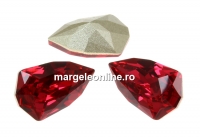 Swarovski, fancy rivoli Slim Trilliant, scarlet, 13.6mm - x1