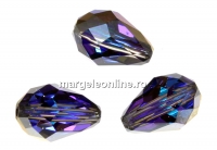 Swarovski, margele picatura, heliotrope, 9x6mm - x2