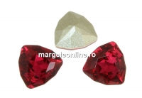 Swarovski, fancy rivoli Trilliant, scarlet, 7mm - x1