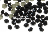 Swarovski, chaton PP14, jet foiled, 2mm - x20