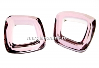 Swarovski, pandantiv cosmic square, antique pink, 20mm - x1