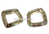 Swarovski, pandantiv cosmic square, gold. sh. comet arg, 14mm - x1