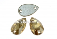 Swarovski, link picatura, golden shadow, 12x7mm - x1