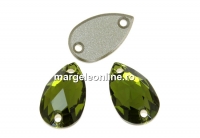 Swarovski drop link, olivine, 12x7mm - x1