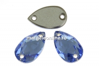 Swarovski, link picatura, light sapphire, 12x7mm - x1