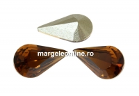 Swarovski, fancy rivoli Pear, smoked topaz, 6mm - x4