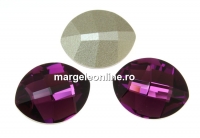 Swarovski, fancy rivoli, pure leaf, amethyst, 10mm - x1