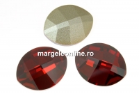 Swarovski, fancy rivoli, pure leaf, red magma, 10mm - x1