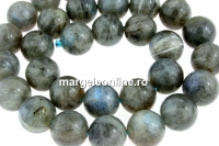 Margele labradorit, rotund, 8mm