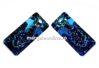 Swarovski, pand.growing rectangle, bermuda blue, 26mm - x1