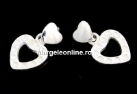 Pendant base, 925 silver, for Swarovski pp10, 18mm - x1